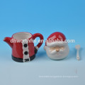 2016 Christmas Santa ceramic milk and sugar pot